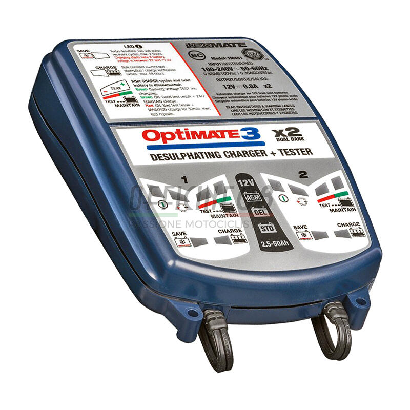 Battery charger Tecmate Optimate Pro 4x 12V-2/4Ah