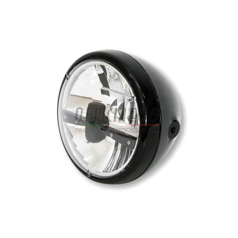 Full led headlight 7'' Highsider Reno Type3 black polish
