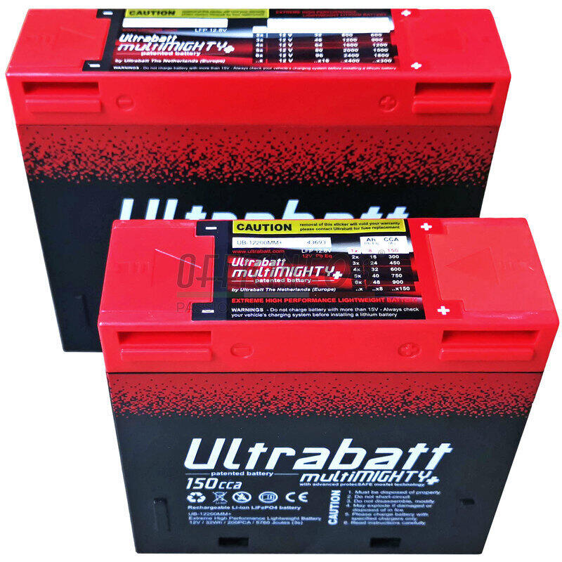 Batteria litio LiFePO4 Ultrabatt 12V-300A, 16Ah